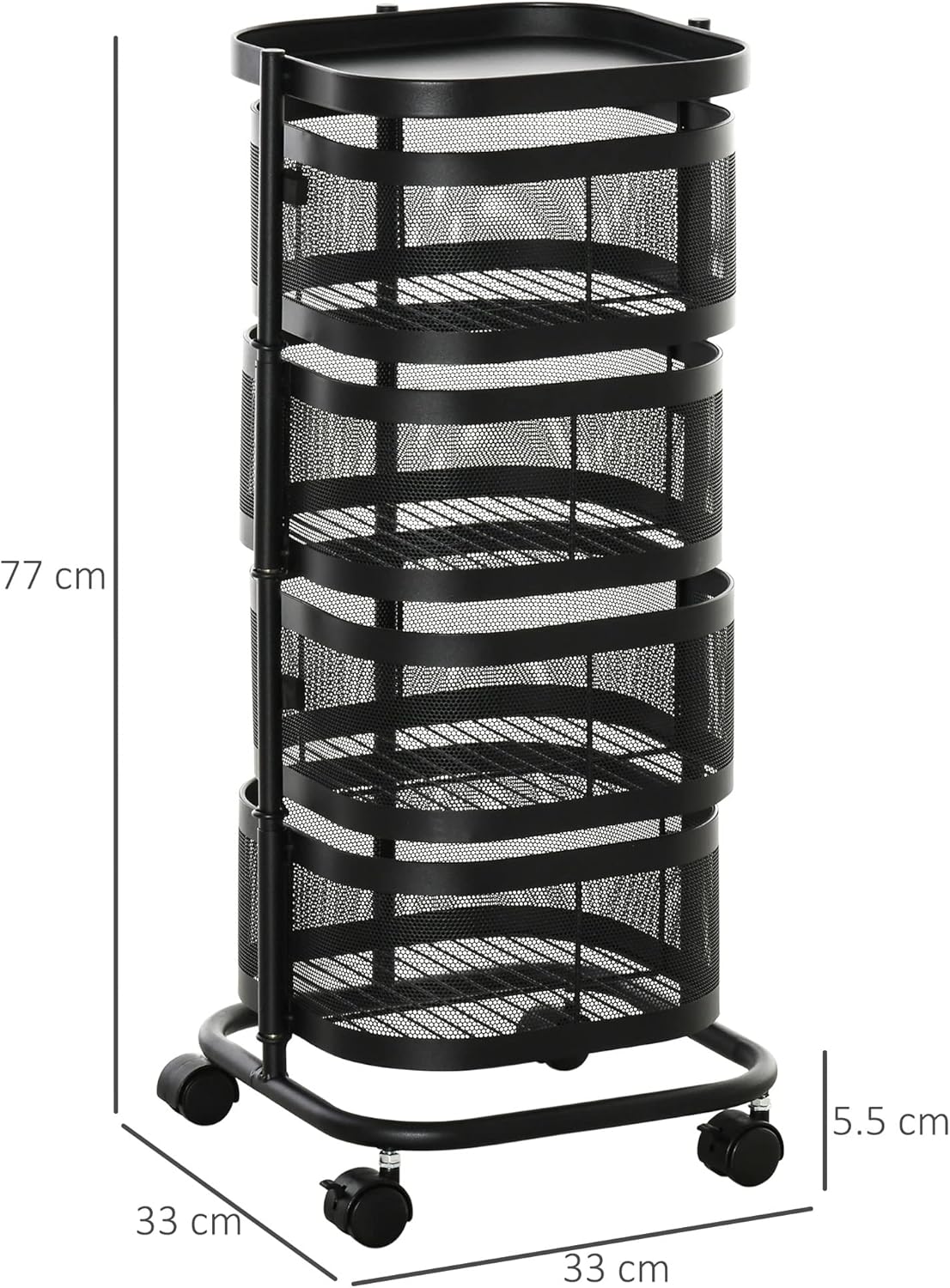 Carrello da Cucina Multipiano