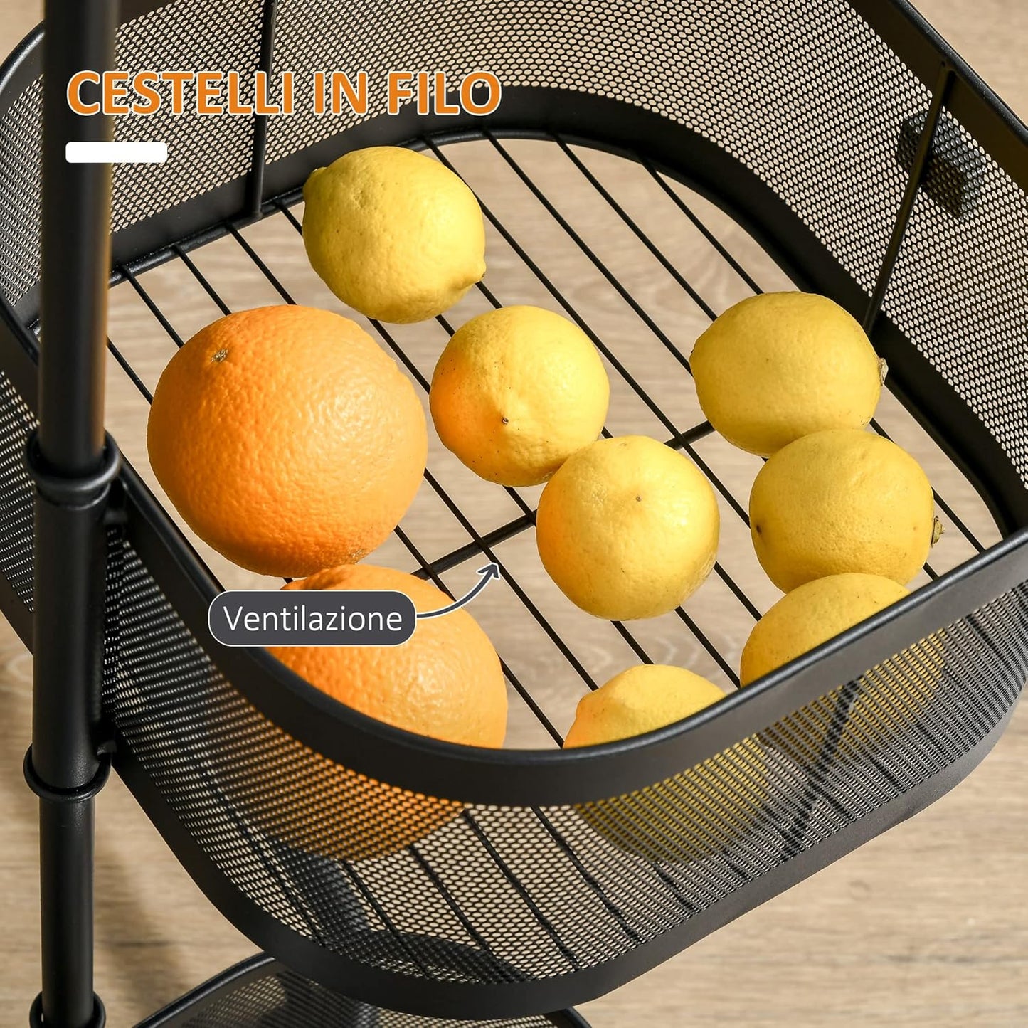 Carrello da Cucina Multipiano